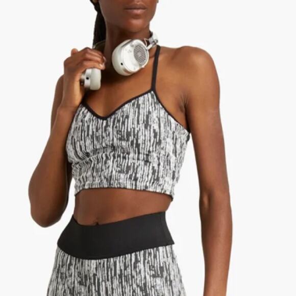 NWOT KORAL Ghost textured stretch-jacquard sports bra Sz Small - Picture 1 of 10